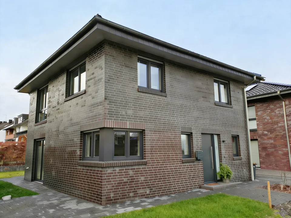Detailansicht Außenbereich des Hauses in Schale