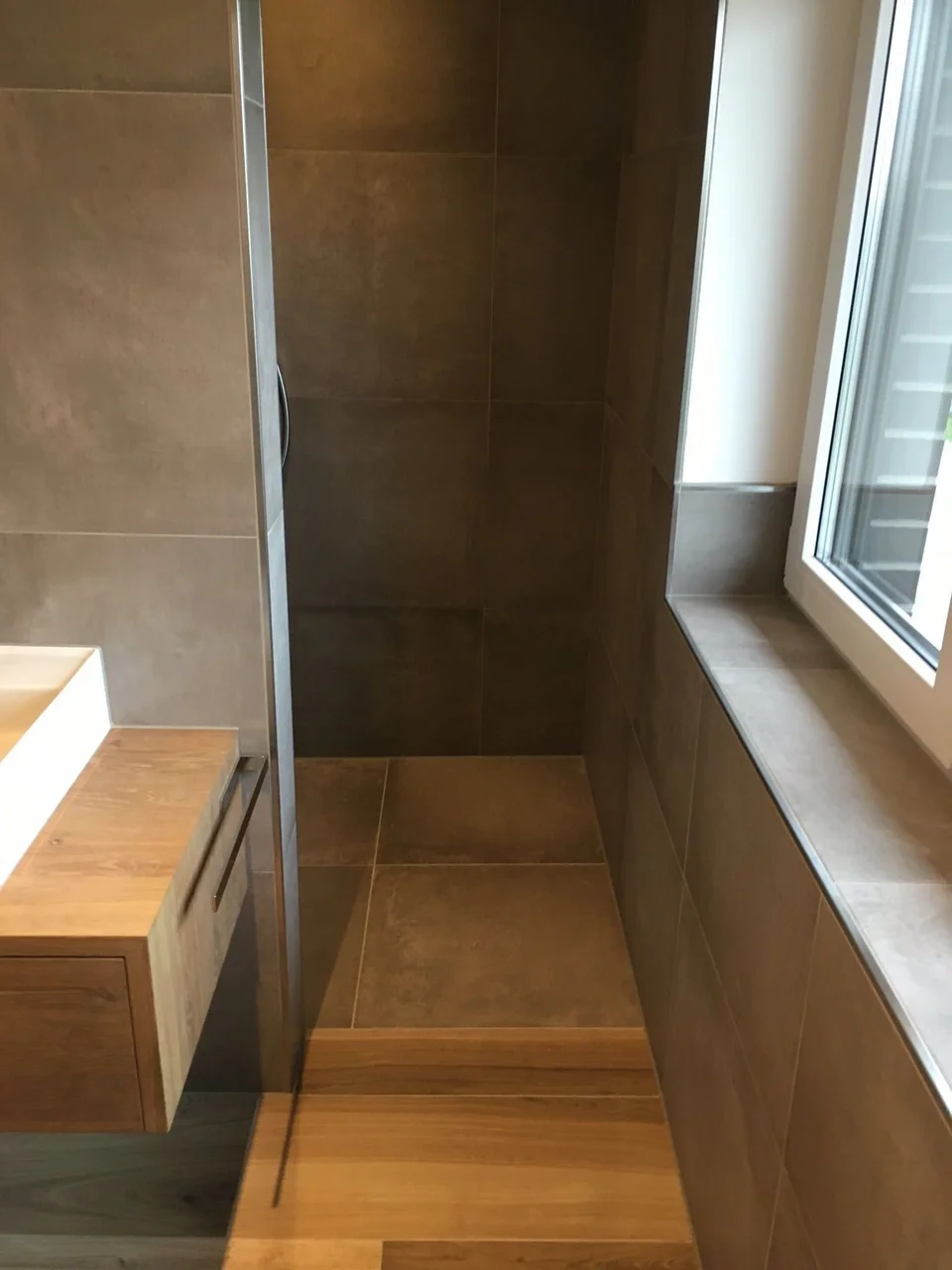 Detailansicht Innenraum des Neubaus in Schale